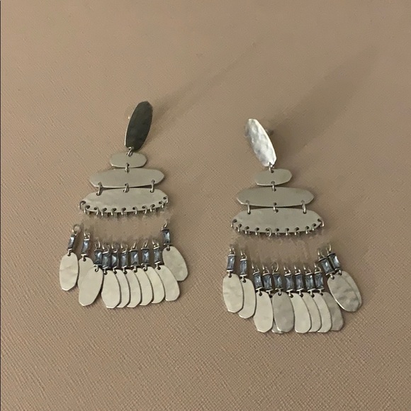 Kendra Scott Nicola Silver Statement Earrings 🤩‼️ - Picture 7 of 8